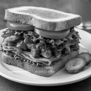 Bbq Chicken Club Sandwich [550 grams]