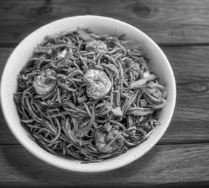 Prawns hakka noodles [full]