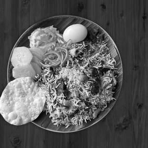 Mutton chaap biryani