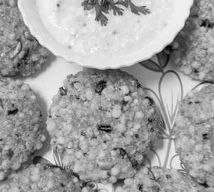 2 sabudana bada  with curd