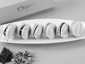 Pistachio Macarons (box of 6) | Almond Flour | Eggless | Vegan