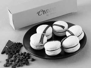 Mocha Macarons (box of 6) | Almond Flour | Eggless | Vegan