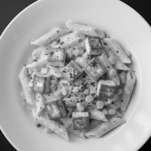 Corn And Paneer White Pasta