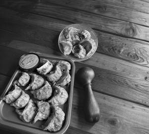 Pork fried momo