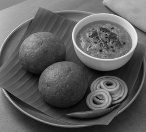 Ragi Mudde With Tomato Chutney