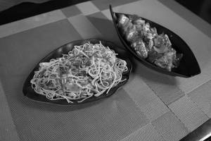 Hakka Noodles  & Chilli Paneer Combo (veg)