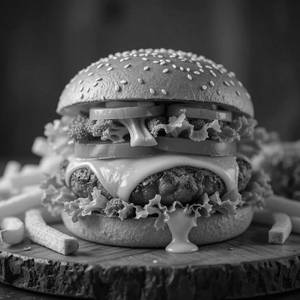 Over Loaded Cheese Burger