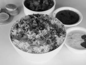 Rk's Spl Chicken Fried Rice [With Chicken Boneless Curry]