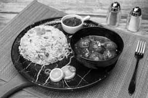 Veg Fried Rice With Veg Manchurian