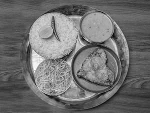 Local Katla Kalia Mini Thali [1 Pcs]
