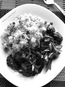 Chilly Chicken+Veg Fried Rice