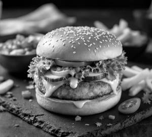 Veg Cheese Paneer Burger
