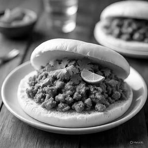 Chicken Keema With Scezwan Pao