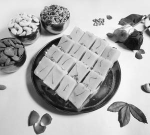 Coconut Burfi ( Kesar )