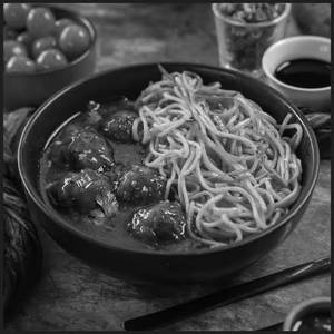 Schezwan Noodles With Veg Manchurian