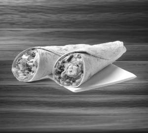 With chees [aloo tikki wrap]