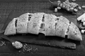Laden garlic bread