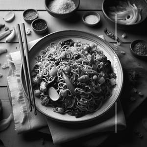 Veg Hakka Noodles