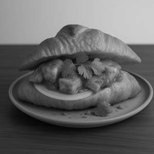 Croissant Sandwich Tandoori Paneer
