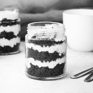 blue velvet  Cake Jar