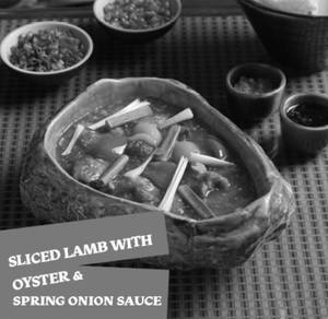 Sliced Lamb With Oyster & Spring Onion Sauce