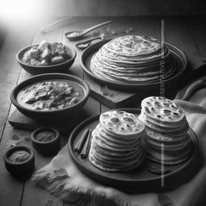 Coin Parotta with Chicken Chukka