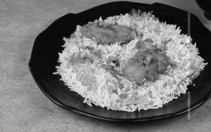 Chicken Biryani With Tandoori Chicken Leg