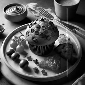 Choco chip muffin