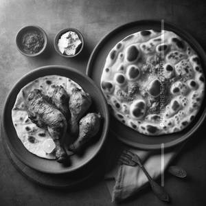 1 Butter Naan + 1 Tandoori Chicken Half                                                                                                     