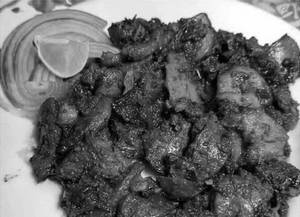 Chicken Liver And Gizzard Tawa Fry
