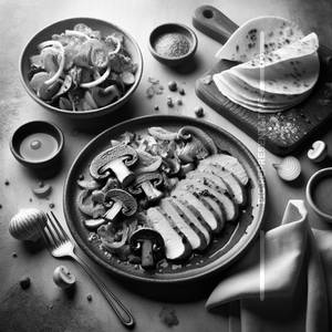 Sliced Pork With Mushroom