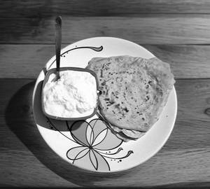 2 Plane Paratha With Dahi