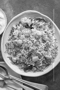 Veg Pulao + Chicken Kasha