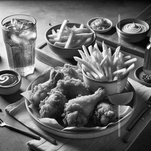 3 Pcs Fried Chicken + Fries + Soft Drink