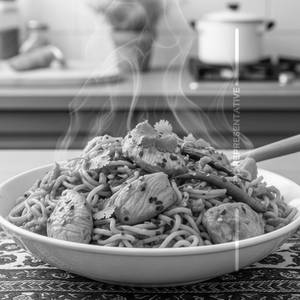 Chicken noodles