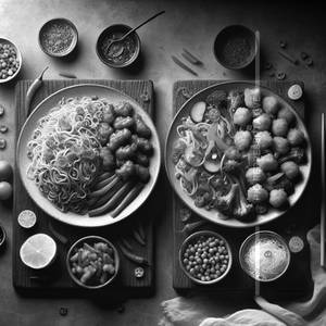 Veg Manchurian Dry+Veg Schezwan Noodles combo