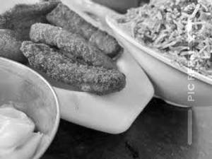 Chicken Fried Rice With Fish Finger (4 Pc)