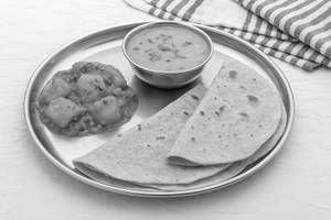 Dhaba Style Yellow Dal Tadka and Aloo Tamatar Meal