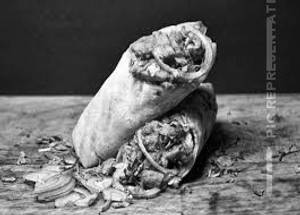 Rumali chicken shawarma wholemeat roll