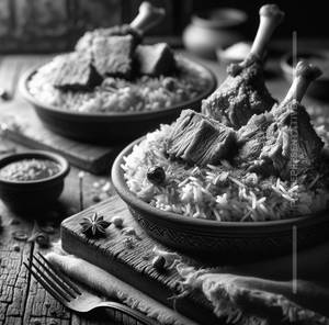 Mutton biryani+Mutton chaap