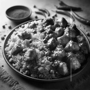Chicken Fried Rice + Boneless Chicken [Half]