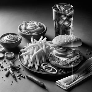 Paneer Tandoori Burger + Fries + Soft Drink