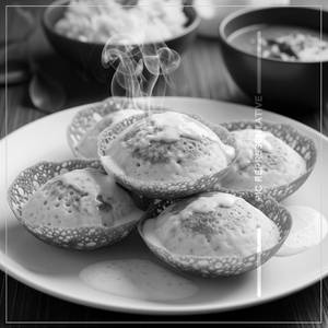 Aappam with coconut milk