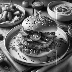 Veg crispy burger