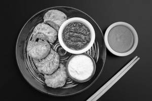 Veg Cheese Fried Momo