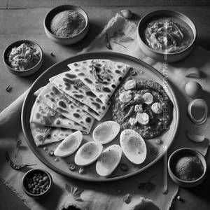 Roti [4 Pcs] with Egg Masala [2 Pcs]