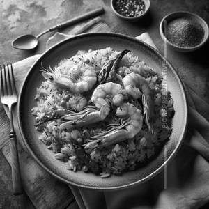 Prawns schezwan rice