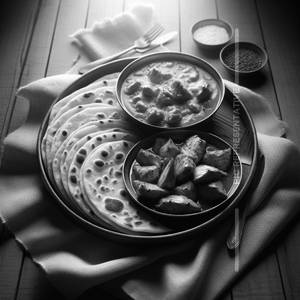 Roti [3 Pcs] with Chicken Masala [Half]