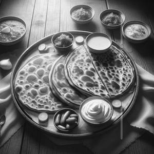 2 Lahori Aloo Paratha with Curd n pickle
