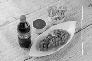 1 Pcs Fried Chicken + Coke